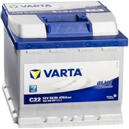 Varta Akü 12V 52 Ah Amper 470A C22 / 545752920