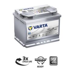 Varta 12V 60 Ah Agm Start-Stop Akü - Güncel Üretim / 455077603